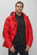 Купить Куртка спортивная мужская с капюшоном красного цвета 62190Kr, фото 19