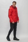 Купить Куртка спортивная мужская с капюшоном красного цвета 62190Kr, фото 4