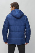 Купить Куртка спортивная мужская с капюшоном синего цвета 62190S, фото 15