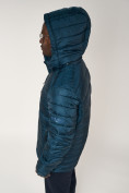 Купить Куртка спортивная мужская с капюшоном темно-синего цвета 62220TS, фото 9