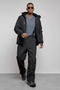 Купить Горнолыжный костюм мужской зимний черного цвета 6306Ch, фото 16
