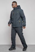 Купить Горнолыжный костюм мужской зимний темно-серого цвета 6306TC, фото 2