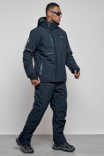 Купить Горнолыжный костюм мужской зимний темно-синего цвета 6306TS, фото 3