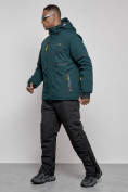 Купить Горнолыжный костюм мужской зимний темно-зеленого цвета 6306TZ, фото 2