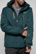 Купить Горнолыжный костюм мужской зимний темно-зеленого цвета 6306TZ, фото 10