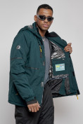 Купить Горнолыжный костюм мужской зимний темно-зеленого цвета 6306TZ, фото 13