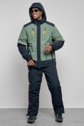 Купить Горнолыжный костюм мужской зимний цвета хаки 6308Kh, фото 5