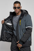 Купить Горнолыжный костюм мужской зимний темно-серого цвета 6308TC, фото 13