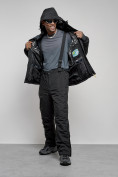 Купить Горнолыжный костюм мужской зимний темно-серого цвета 6308TC, фото 16