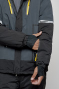 Купить Горнолыжный костюм мужской зимний темно-серого цвета 6308TC, фото 9