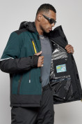Купить Горнолыжный костюм мужской зимний темно-зеленого цвета 6308TZ, фото 12