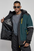 Купить Горнолыжный костюм мужской зимний темно-зеленого цвета 6308TZ, фото 13