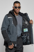 Купить Горнолыжный костюм мужской зимний темно-серого цвета 6309TC, фото 11