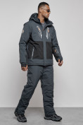 Купить Горнолыжный костюм мужской зимний темно-серого цвета 6311TC, фото 3