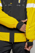 Купить Горнолыжный костюм мужской зимний желтого цвета 6313J, фото 11