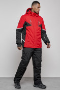 Купить Горнолыжный костюм мужской зимний красного цвета 6319Kr, фото 3