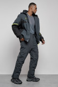 Купить Горнолыжный костюм мужской зимний темно-серого цвета 6319TC, фото 19