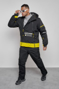 Купить Горнолыжный костюм мужской зимний черного цвета 6320Ch, фото 15