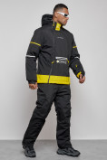 Купить Горнолыжный костюм мужской зимний черного цвета 6320Ch, фото 3