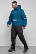 Купить Горнолыжный костюм мужской зимний синего цвета 6320S, фото 2