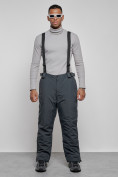 Купить Горнолыжный костюм мужской зимний темно-серого цвета 6320TC, фото 15