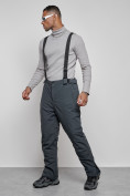 Купить Горнолыжный костюм мужской зимний темно-серого цвета 6320TC, фото 16