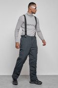 Купить Горнолыжный костюм мужской зимний темно-серого цвета 6320TC, фото 17