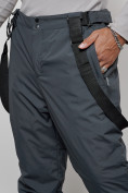 Купить Горнолыжный костюм мужской зимний темно-серого цвета 6320TC, фото 19