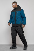 Купить Горнолыжный костюм мужской зимний синего цвета 6321S, фото 2