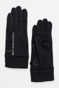 Купить Спортивные перчатки демисезонные женские черного цвета 644Ch
