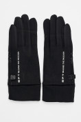 Купить Спортивные перчатки демисезонные женские черного цвета 644Ch, фото 2