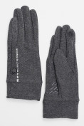 Купить Спортивные перчатки демисезонные женские серого цвета 644Sr