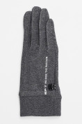Купить Спортивные перчатки демисезонные женские серого цвета 644Sr, фото 4