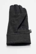 Купить Спортивные перчатки демисезонные женские темно-серого цвета 644TC, фото 6
