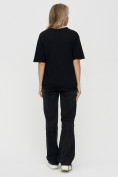 Купить Женские футболки с надписями черного цвета 65015Ch, фото 4