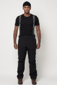 Купить Полукомбинезон брюки горнолыжные мужские черного цвета 66211Ch