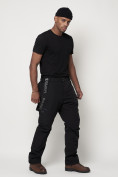 Купить Полукомбинезон брюки горнолыжные мужские черного цвета 66211Ch, фото 18