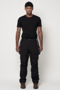 Купить Полукомбинезон брюки горнолыжные мужские черного цвета 66211Ch, фото 9