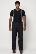 Купить Полукомбинезон брюки горнолыжные мужские темно-серого цвета 66211TC