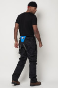 Купить Полукомбинезон брюки горнолыжные мужские темно-серого цвета 66211TC, фото 10