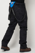 Купить Полукомбинезон брюки горнолыжные мужские темно-серого цвета 66211TC, фото 18