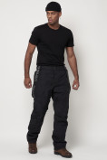 Купить Полукомбинезон брюки горнолыжные мужские темно-серого цвета 66211TC, фото 8