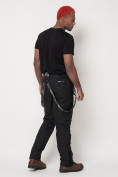 Купить Полукомбинезон брюки горнолыжные мужские черного цвета 662123Ch, фото 12