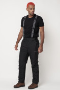 Купить Полукомбинезон брюки горнолыжные мужские черного цвета 662123Ch, фото 2