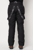 Купить Полукомбинезон брюки горнолыжные мужские черного цвета 662123Ch, фото 19