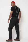 Купить Полукомбинезон брюки горнолыжные мужские черного цвета 662123Ch, фото 4