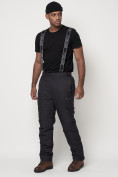 Купить Полукомбинезон брюки горнолыжные мужские темно-серого цвета 662123TC, фото 2