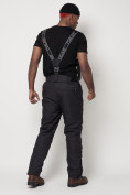 Купить Полукомбинезон брюки горнолыжные мужские темно-серого цвета 662123TC, фото 4