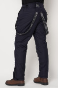 Купить Полукомбинезон брюки горнолыжные мужские темно-синего цвета 662123TS, фото 17
