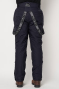Купить Полукомбинезон брюки горнолыжные мужские темно-синего цвета 662123TS, фото 18
